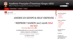Desktop Screenshot of americankenpofrance.com