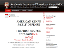 Tablet Screenshot of americankenpofrance.com